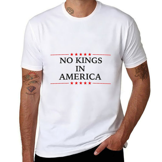 No Kings in America Flag Protest Save Democracy  Vintage-inspired T-Shirt