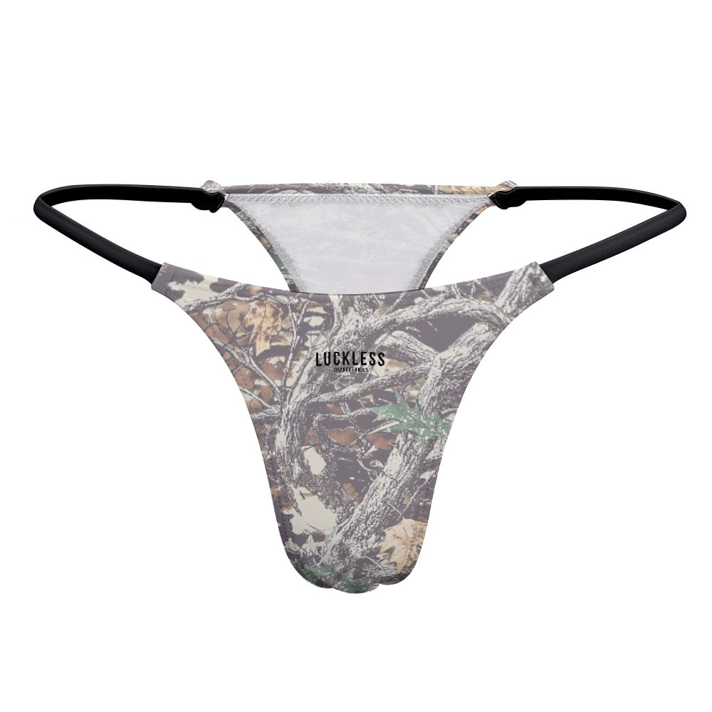 Faded Camouflage Yoga Thong
