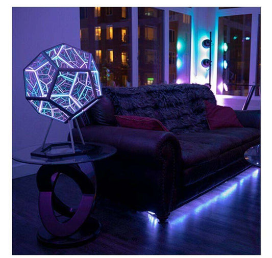 Dodecahedron Infinity Lamp