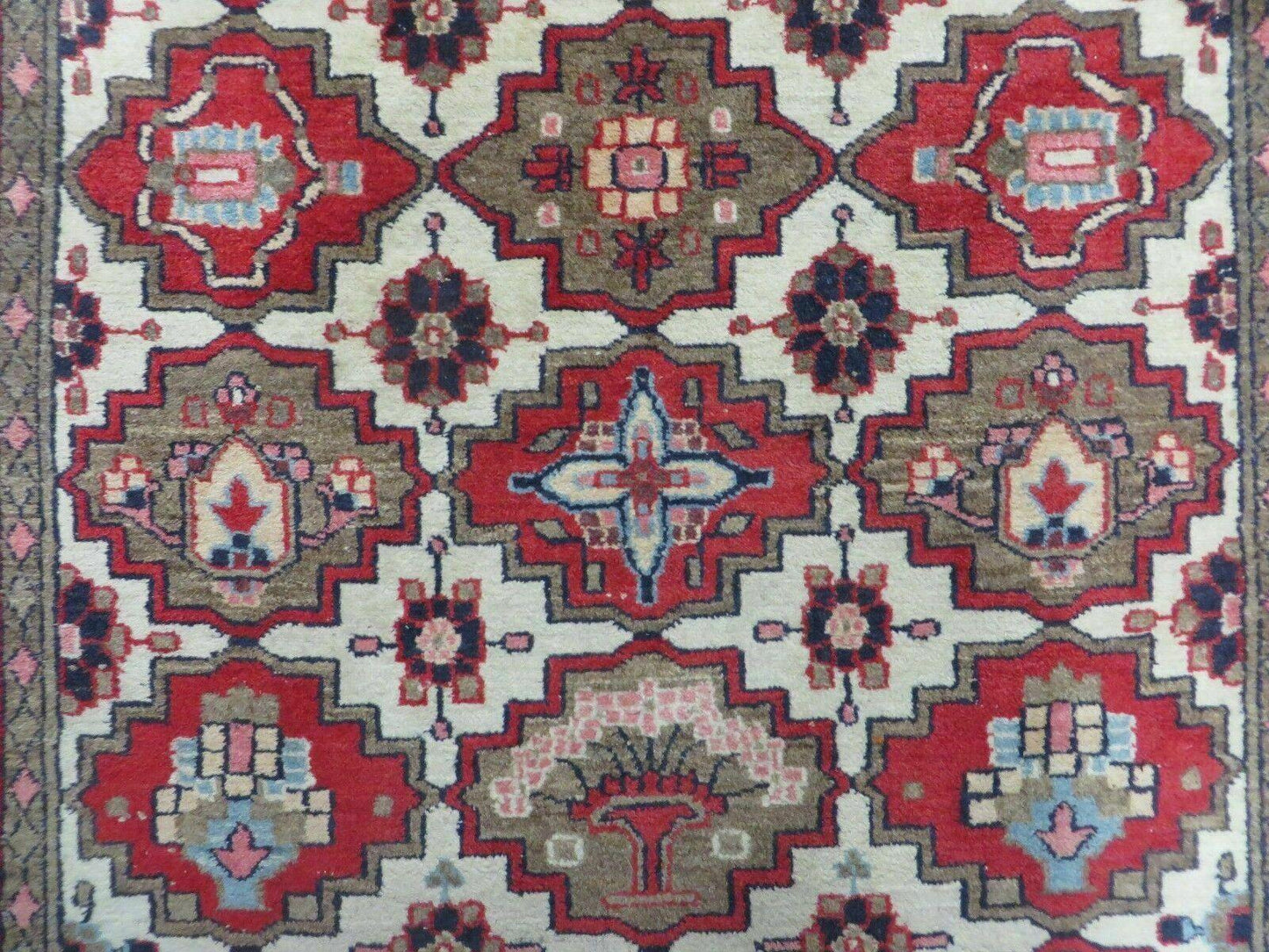 4' X 6' Antique Handmade Turkish Anatolian Wool Rug Vegetable Dyes