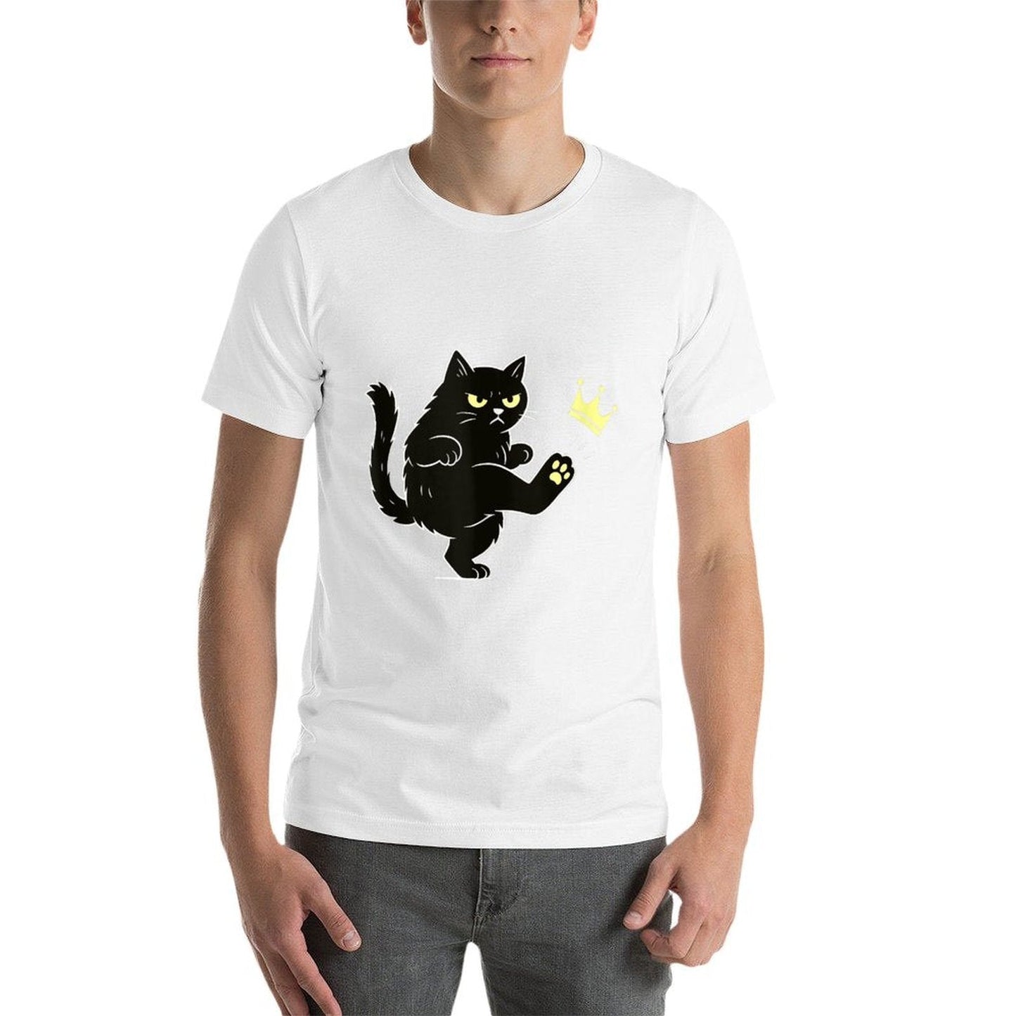No Kings In America Funny Cat  Quick-drying T-Shirt