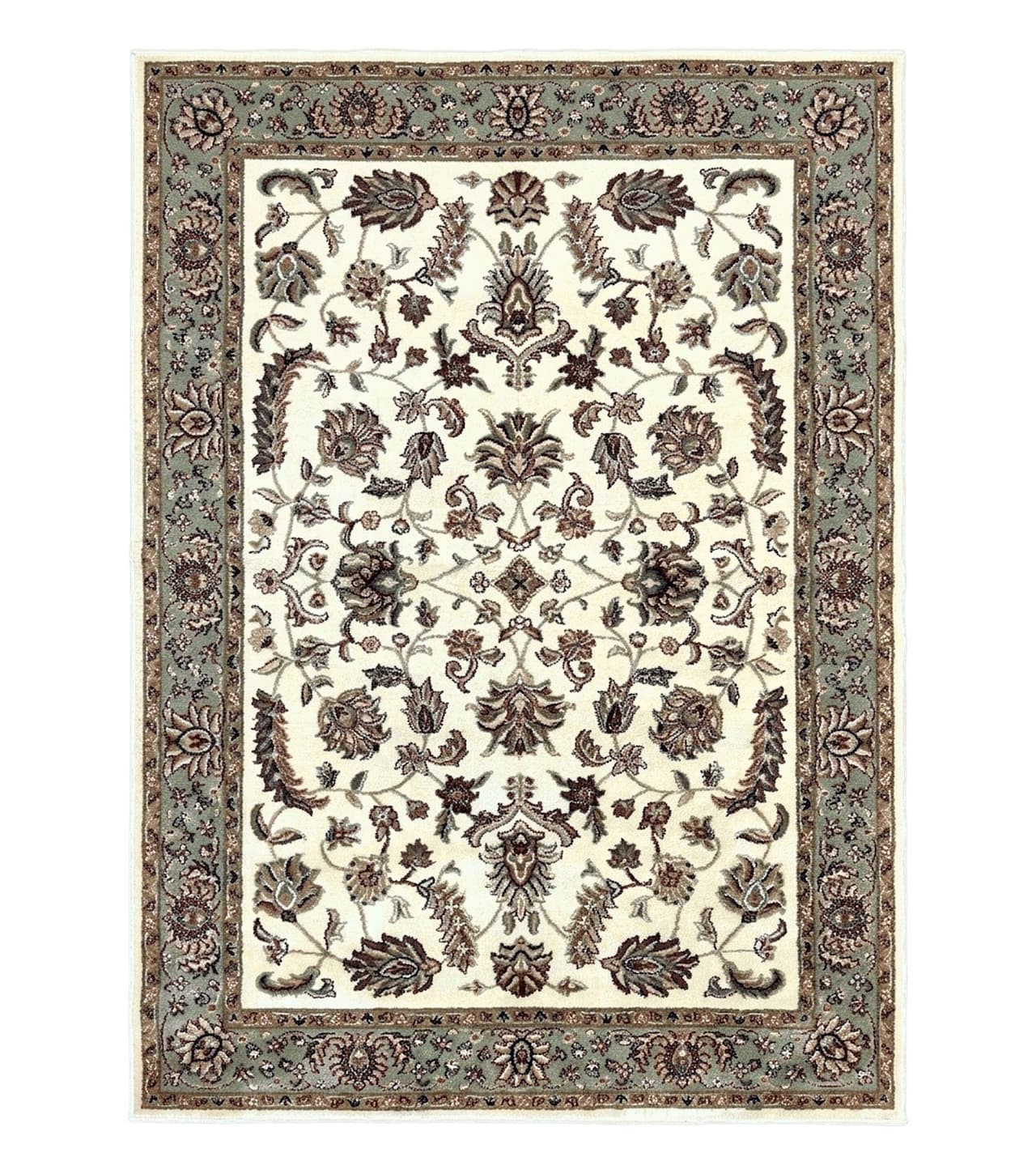 Floral Oriental Rug 5x7, Turkish Power Loomed Carpet, Traditional Design