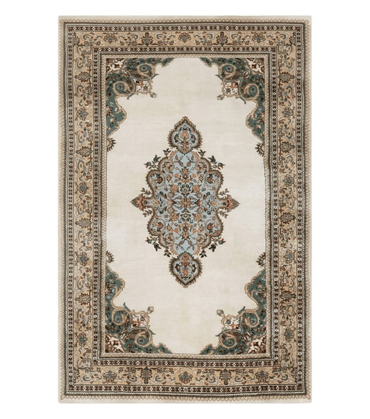 6' X 9' Vintage Handmade India Open Field Tribal Wool Rug Carpet Medallion Nice