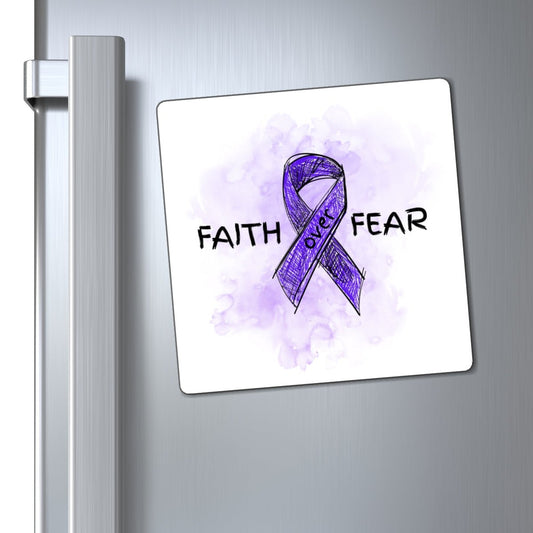 Faith Over Fear Epilepsy Awareness Magnet