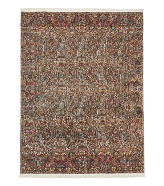 Rare Antique Persian Kerman Lavar Rug 9x12, Boteh Paisley Design