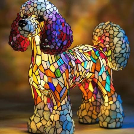 LED Small Night Lamp Art Animal Statue Creative Home Desktop Decoration