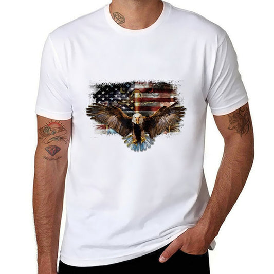 Bald Eagle 4th of July American USA Eagle Patriotic  Slim-fit Cut T-Shirt