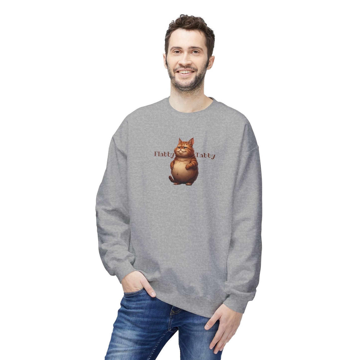 Flabby Tabby Fleece Sweatshirt