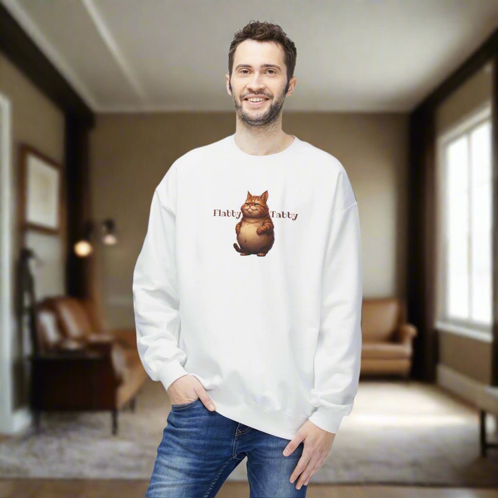 Flabby Tabby Fleece Sweatshirt
