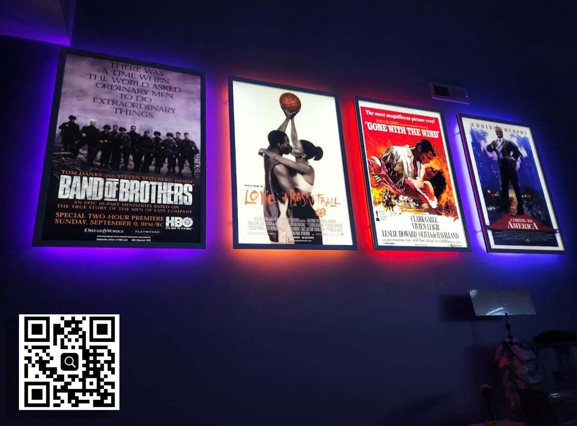 2-PACK Glowbox "World Famous" LED Poster Frames