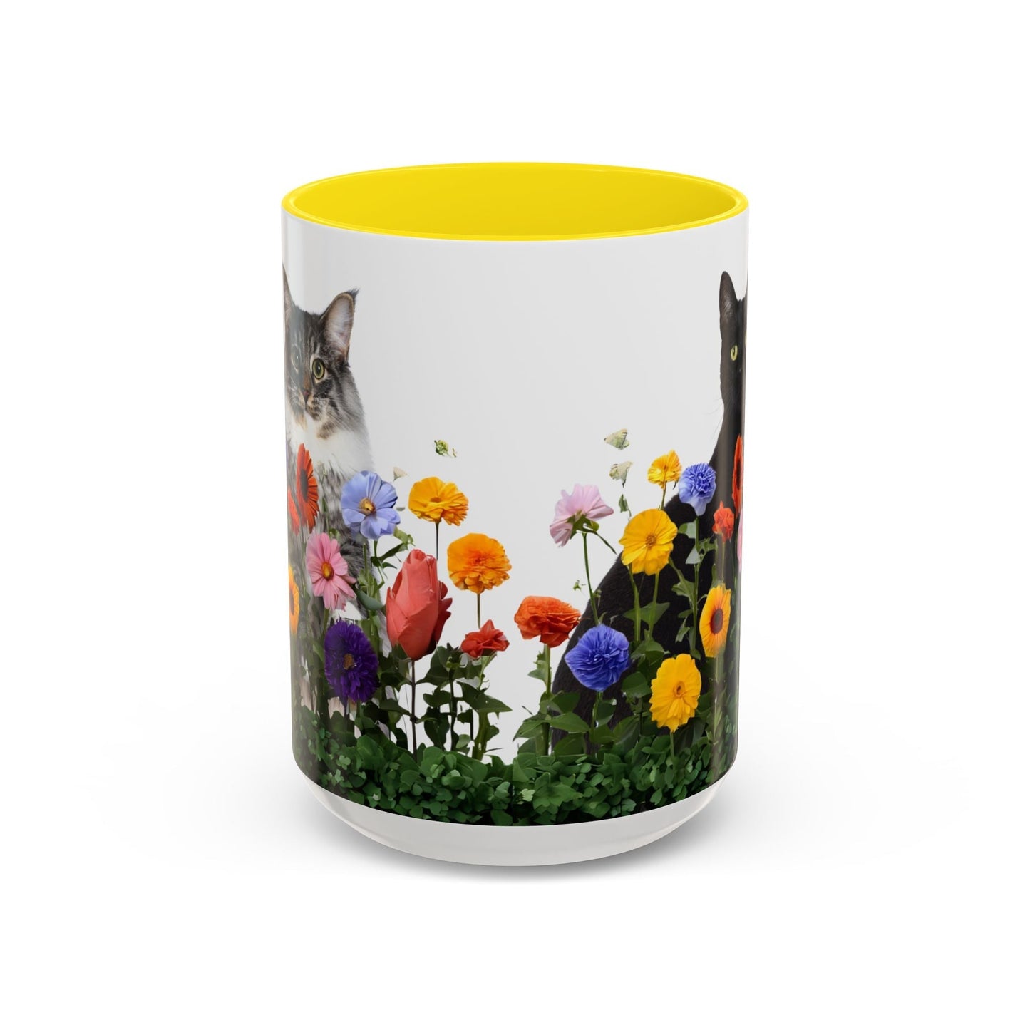 Floral Cats Coffee Mug