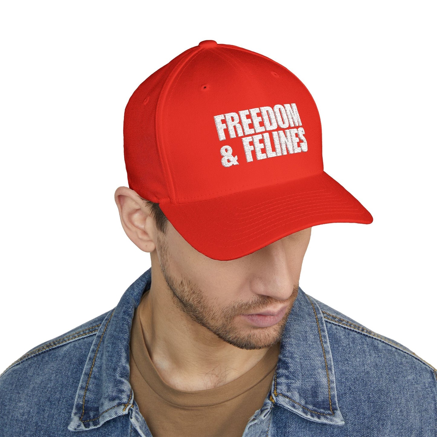 Freedom & Felines Camo Embroidered Hat