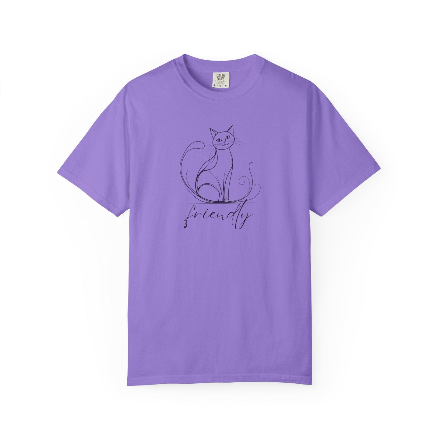 Friendly Cat Lover's Unisex Garment-Dyed T-Shirt