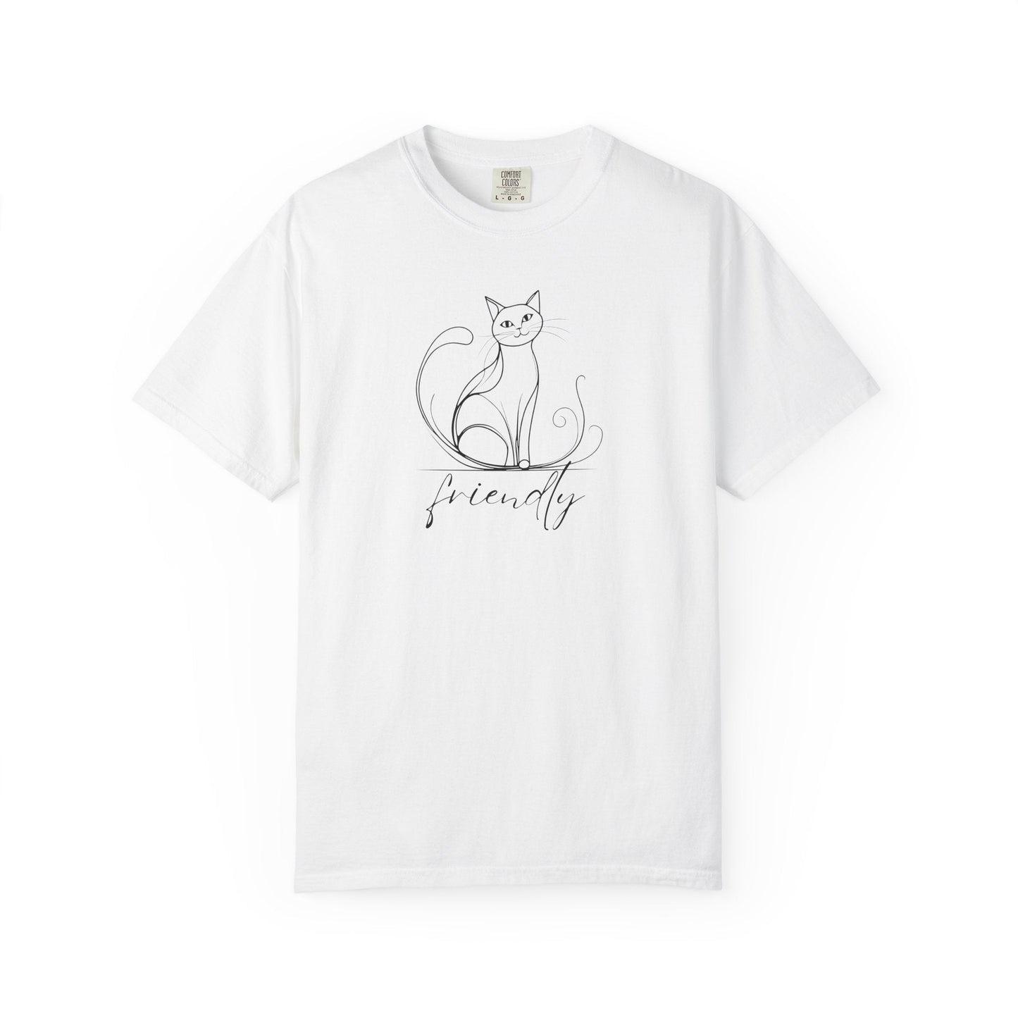 Friendly Cat Lover's Unisex Garment-Dyed T-Shirt