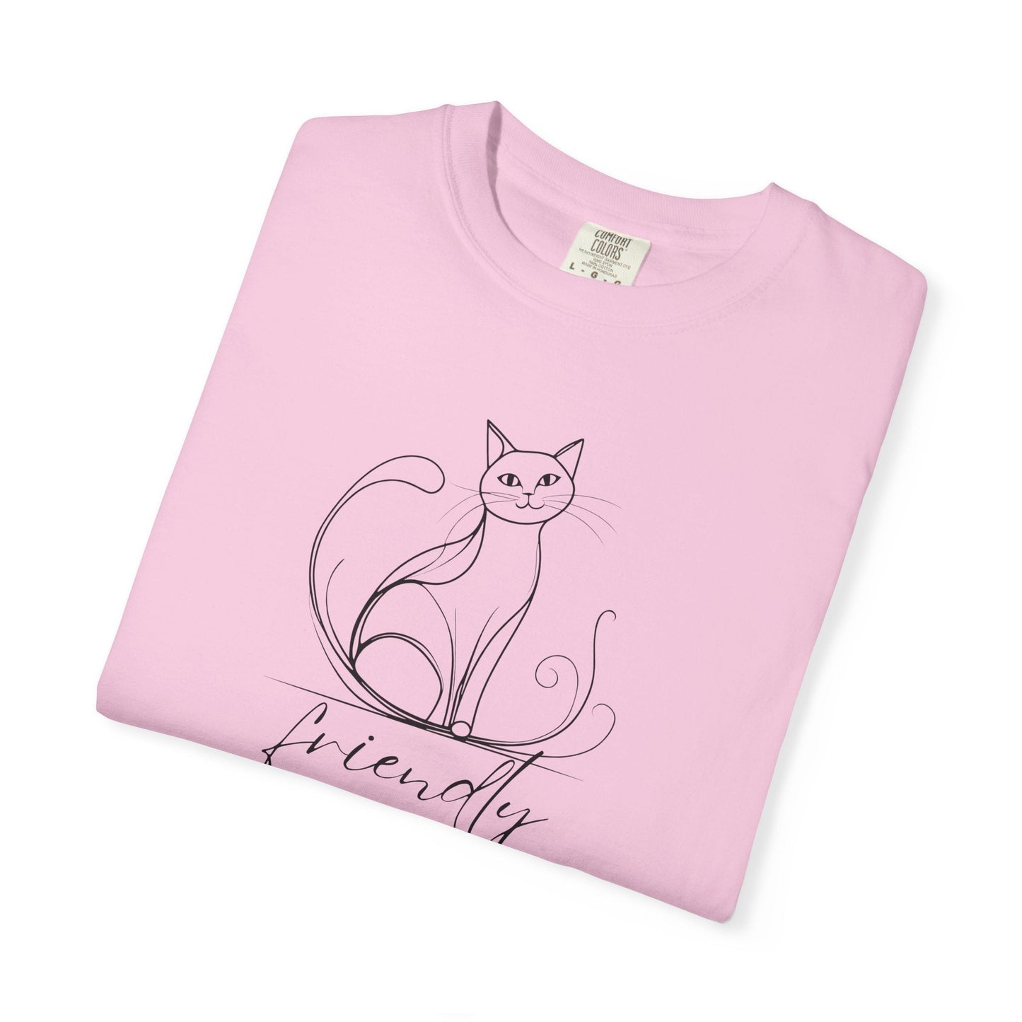 Friendly Cat Lover's Unisex Garment-Dyed T-Shirt