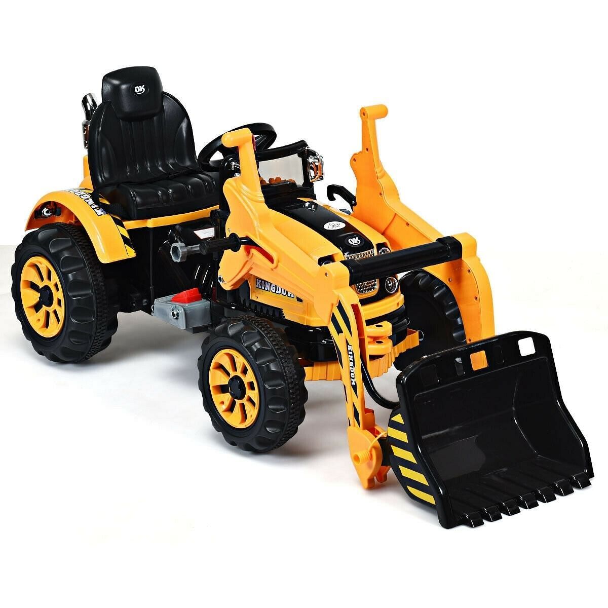 Fun and Functional 12V Battery-Powered Kids Dumper Truck in Yellow - Perfect for Playtime!
