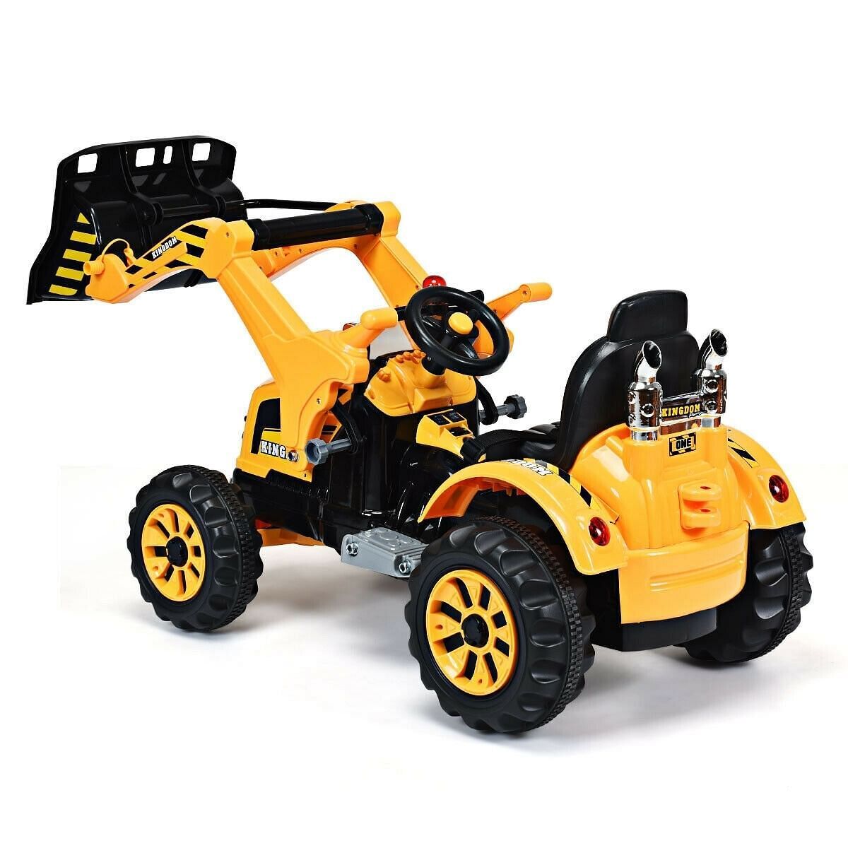 Fun and Functional 12V Battery-Powered Kids Dumper Truck in Yellow - Perfect for Playtime!
