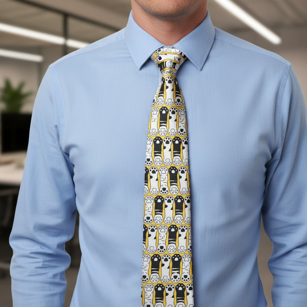 Fun Funky Paws Stylish Necktie