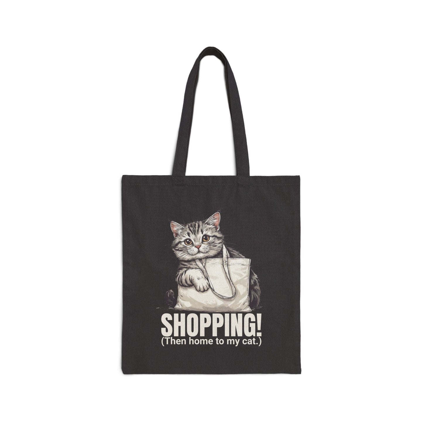 Funny Cat Shopping Tote Bag