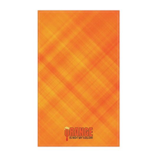 Orange Is Not My Color Tea Towel | Funny Kitchen Towel
