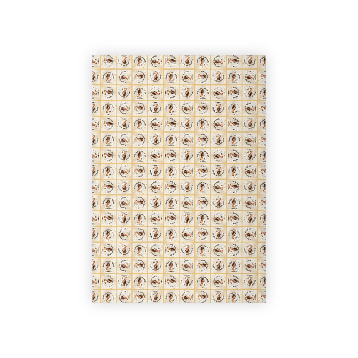 Golden Cat Lady Birthday Gift Wrapping Paper Roll