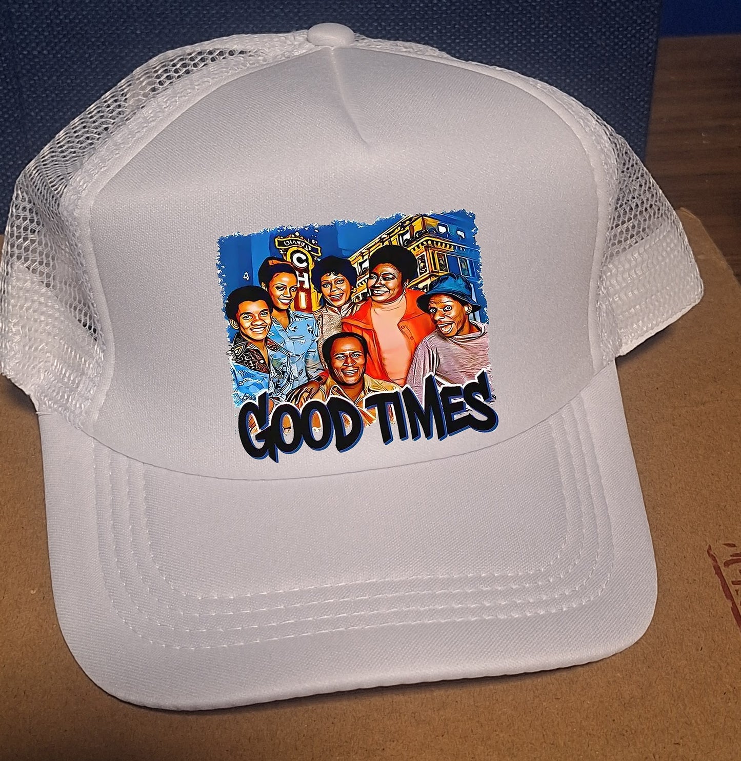 Adjustable Trucker Baseball Hat Cap Good Times