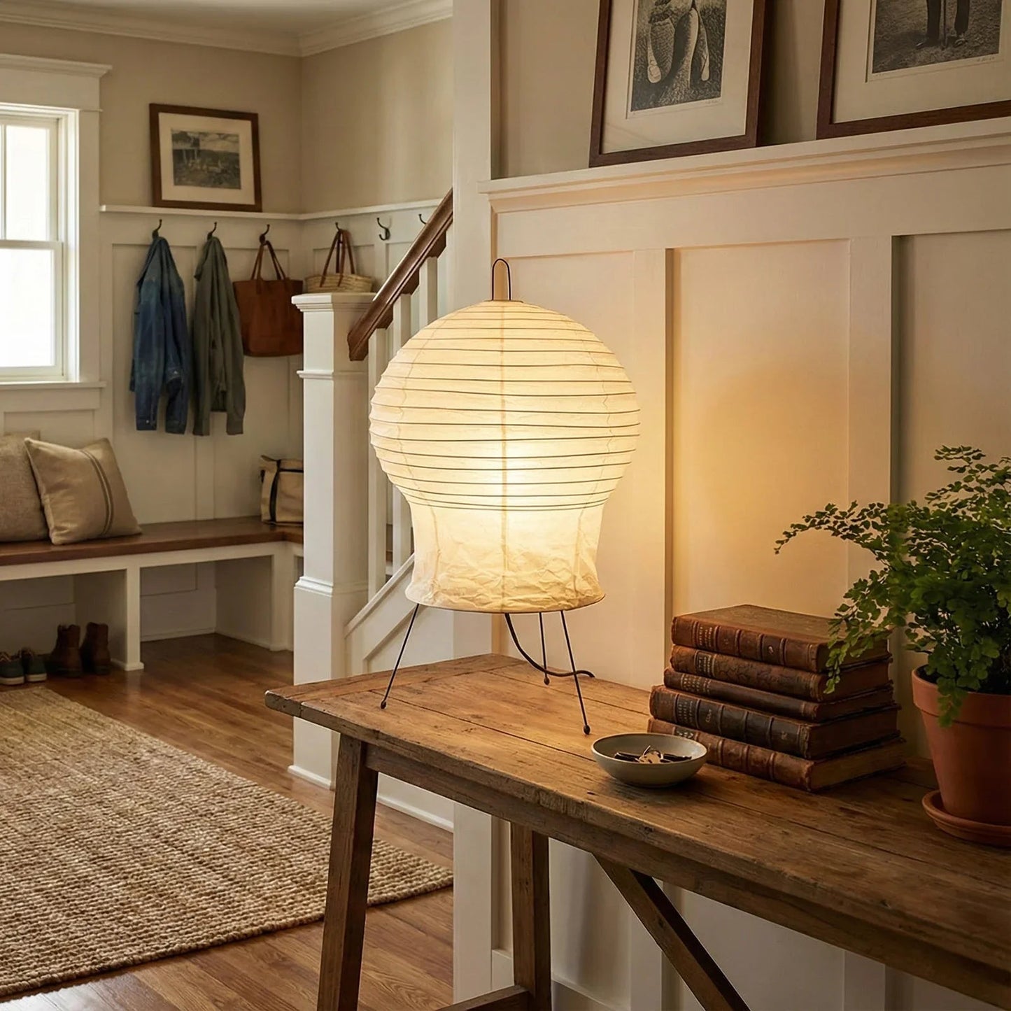 Akari Gourd Shaped 2N Table Lamp