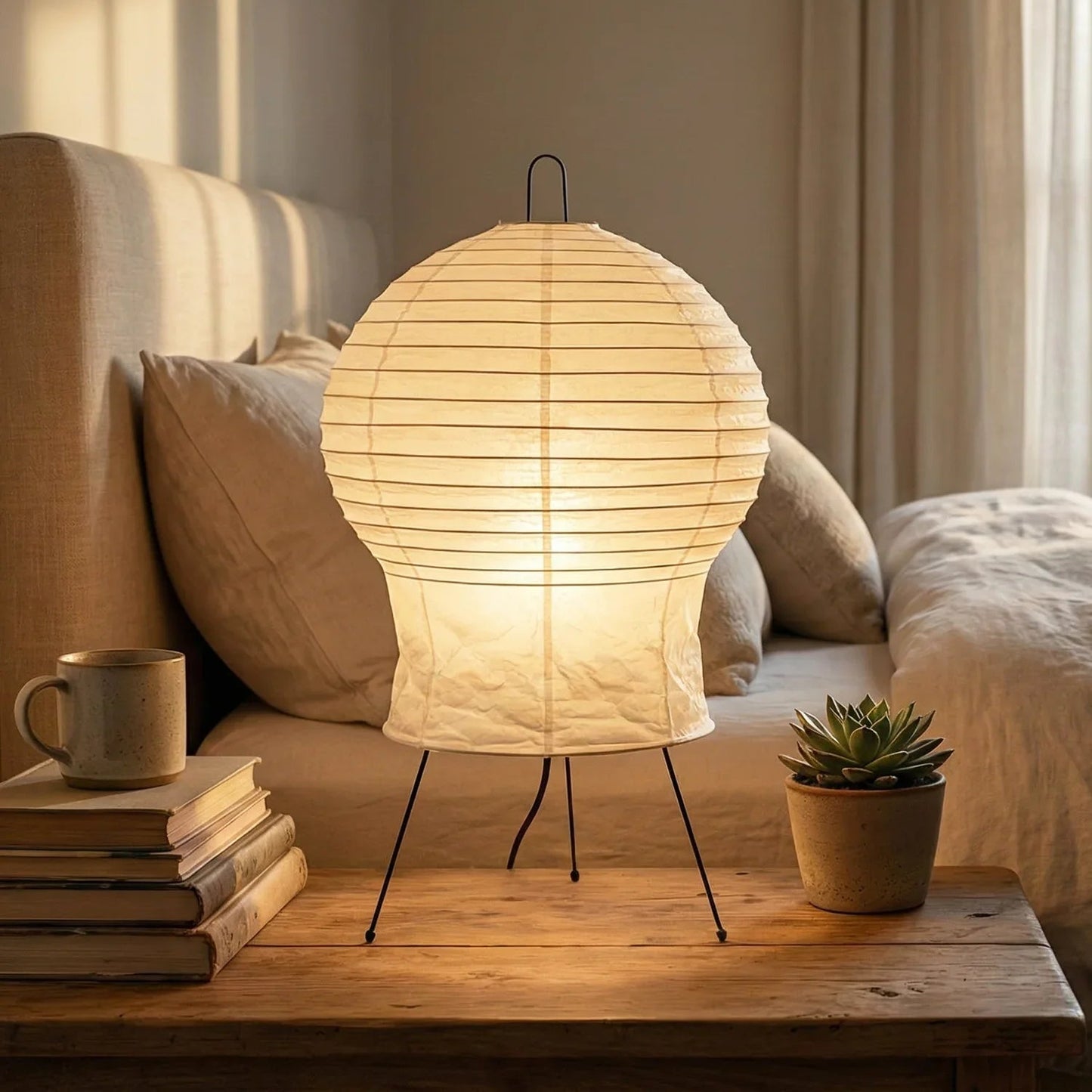 Akari Gourd Shaped 2N Table Lamp