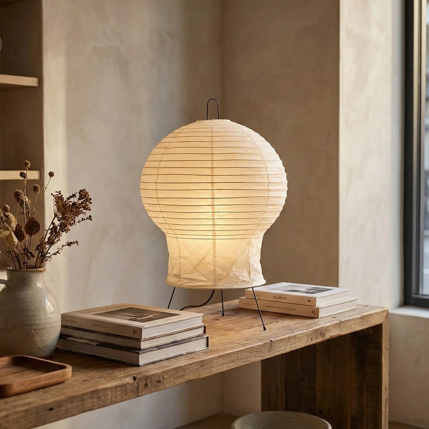 Akari Gourd Shaped 2N Table Lamp