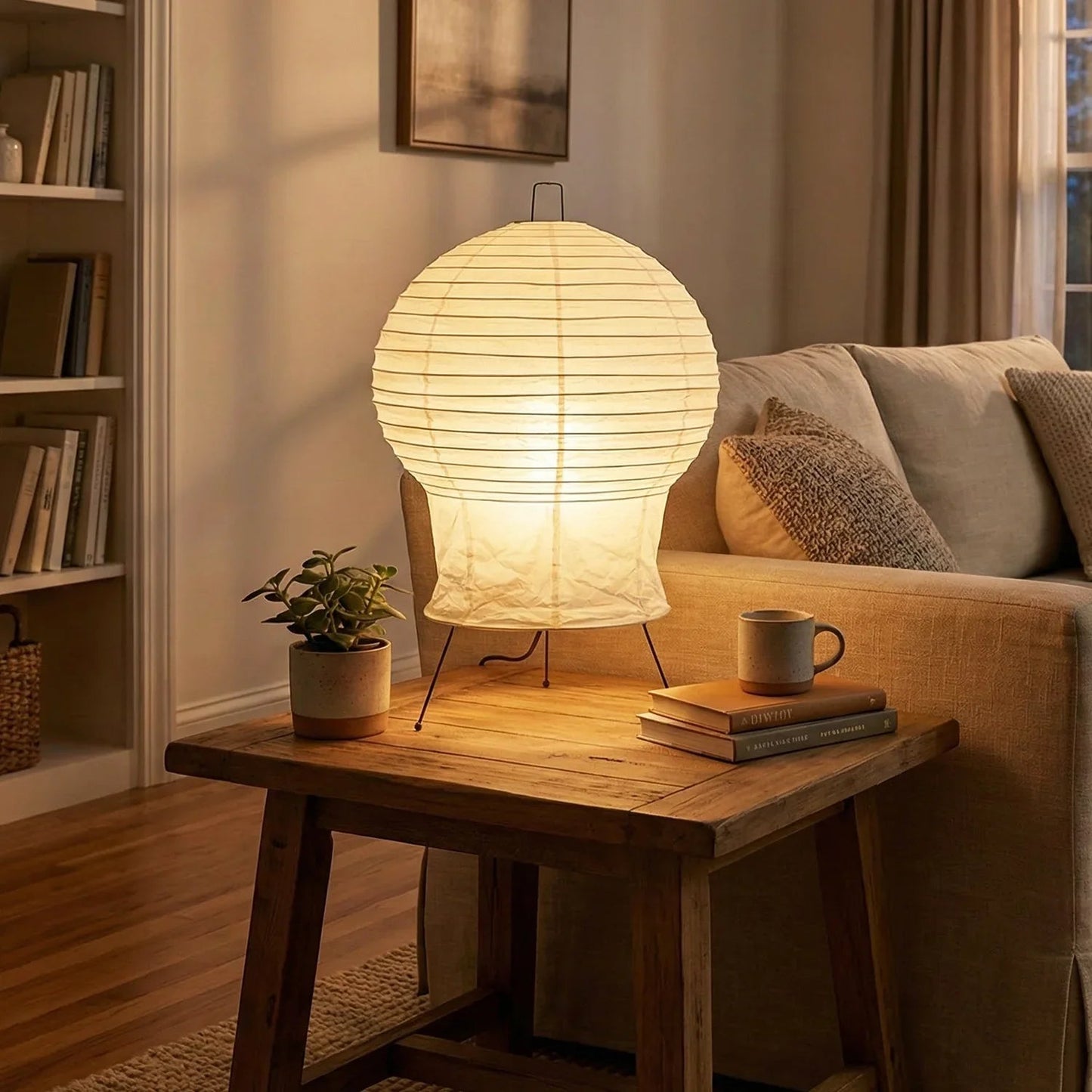 Akari Gourd Shaped 2N Table Lamp