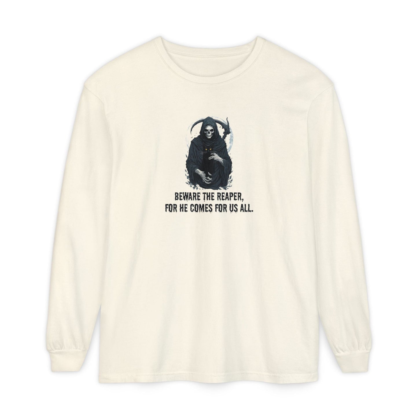 Grim Reaper Cat — Long Sleeve Tee