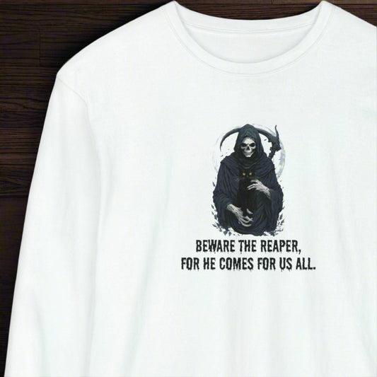Grim Reaper Cat — Long Sleeve Tee
