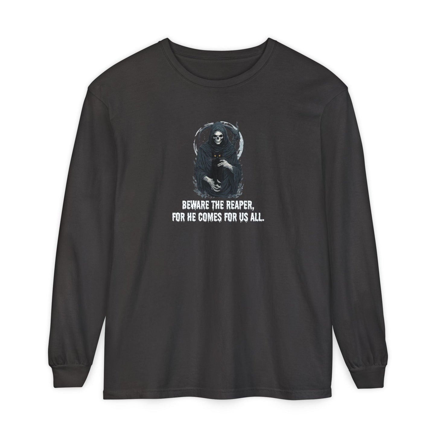 Grim Reaper Cat — Long Sleeve Tee