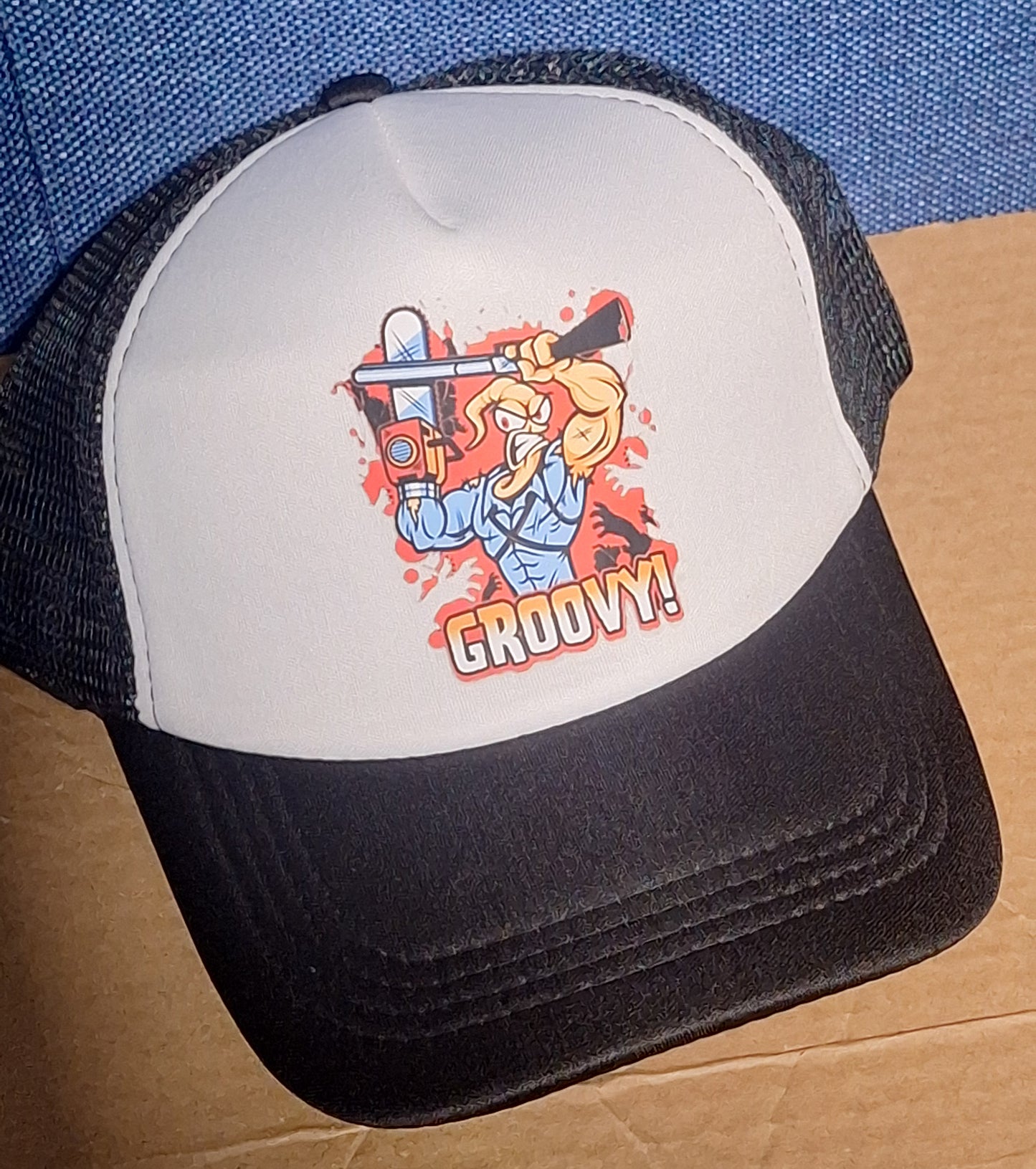 Adjustable Trucker Baseball Hat Cap Evil Dead Earthworm Ash Jim GROOVY