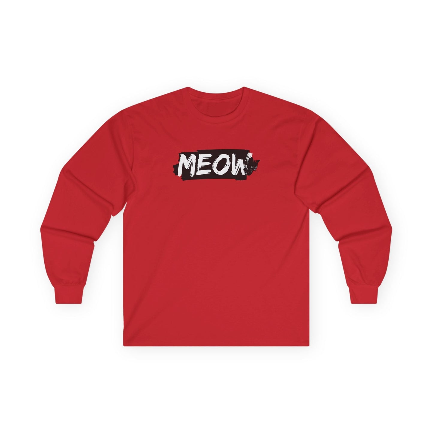 Grungy Meow Long Sleeve Tee