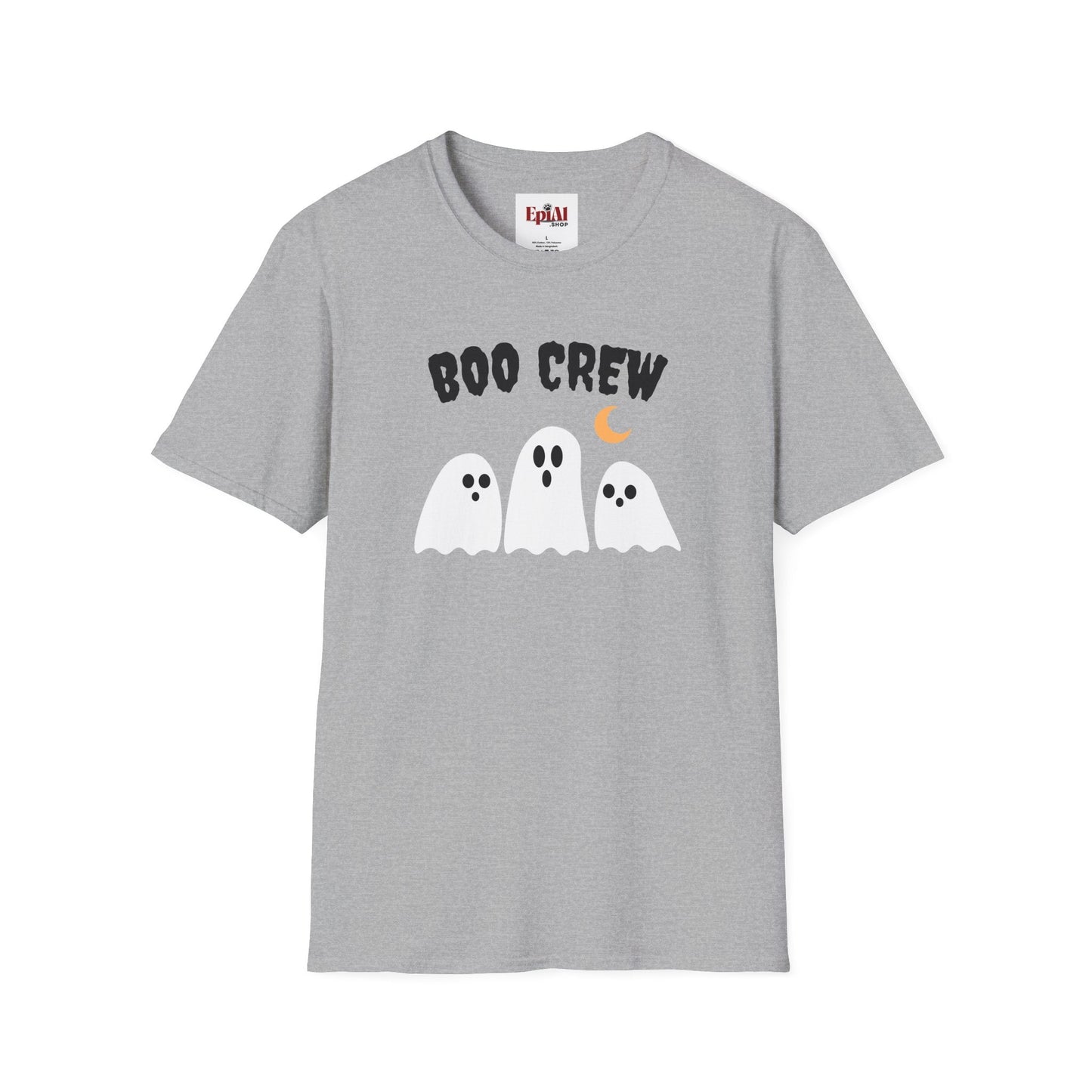 Halloween Boo Crew Unisex T-Shirt - Spooky Apparel for Ghost Lovers, Perfect Halloween Costume and Fall Fashion