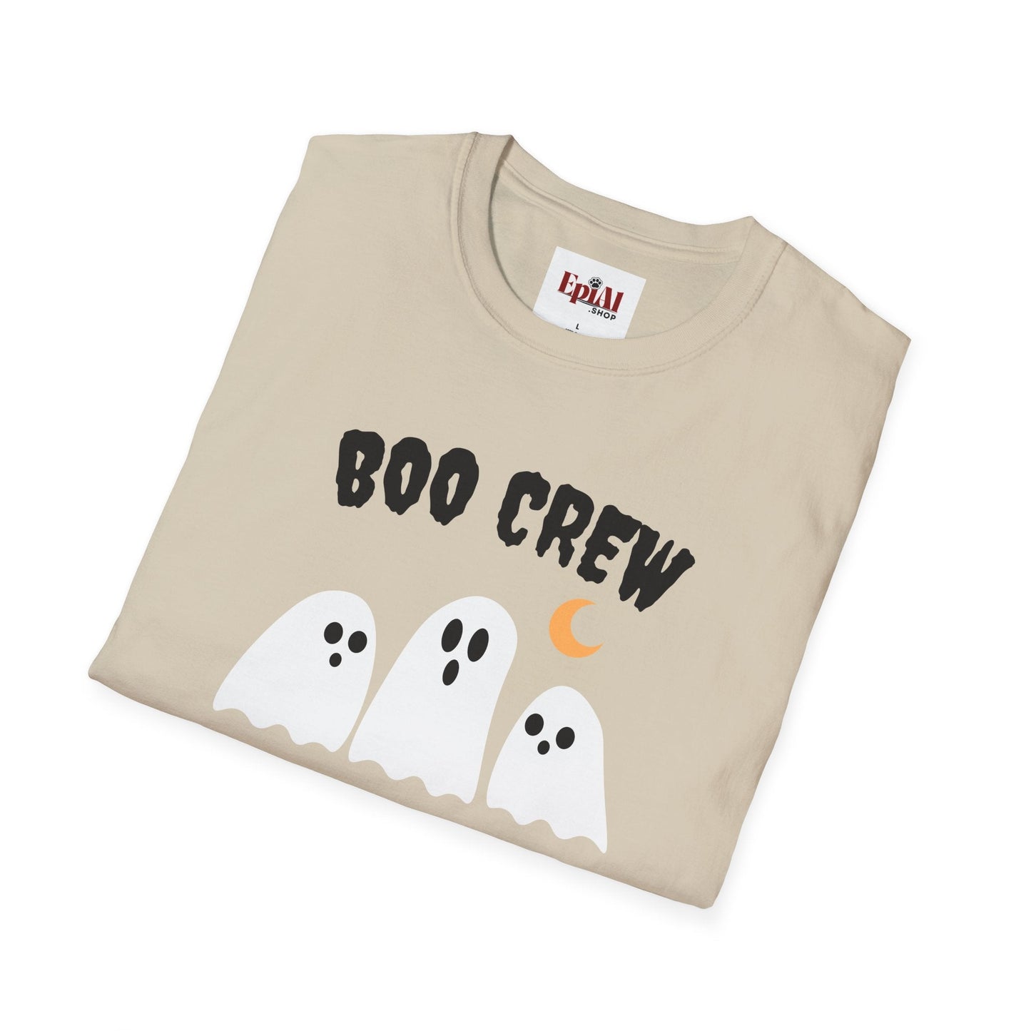 Halloween Boo Crew Unisex T-Shirt - Spooky Apparel for Ghost Lovers, Perfect Halloween Costume and Fall Fashion