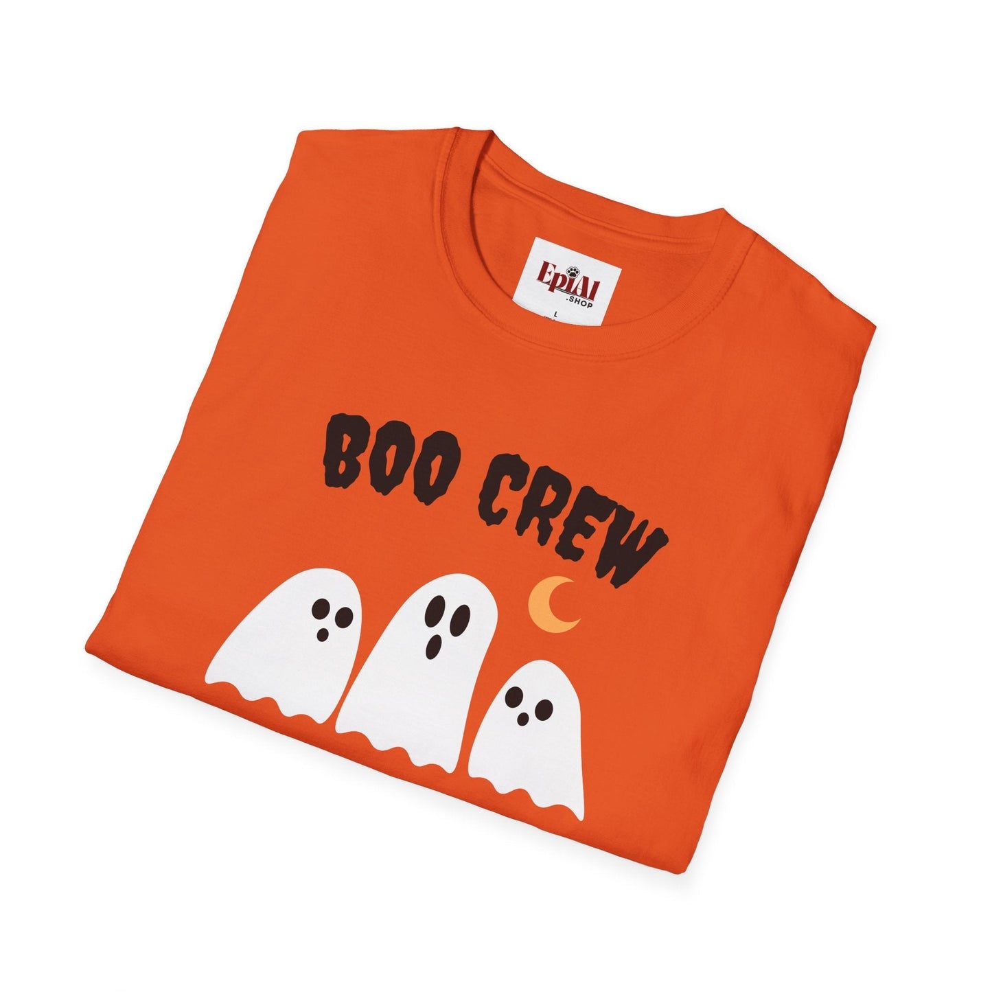 Halloween Boo Crew Unisex T-Shirt - Spooky Apparel for Ghost Lovers, Perfect Halloween Costume and Fall Fashion