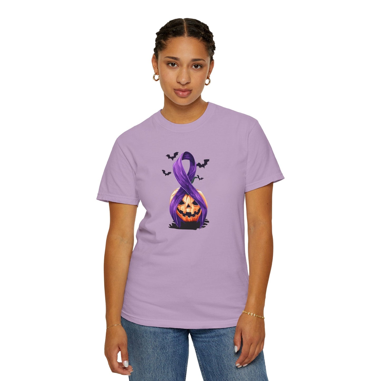 Spooky Season, Still Strong — Purple Ribbon Halloween Tee