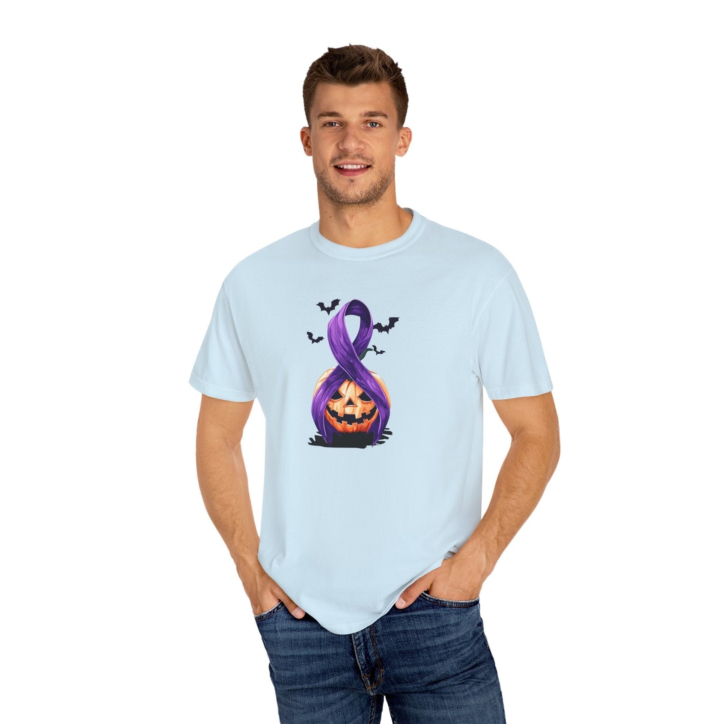 Spooky Season, Still Strong — Purple Ribbon Halloween Tee