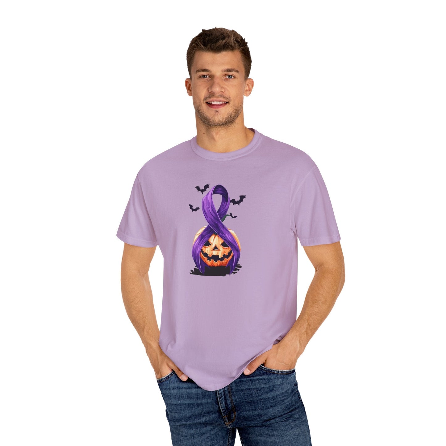 Spooky Season, Still Strong — Purple Ribbon Halloween Tee