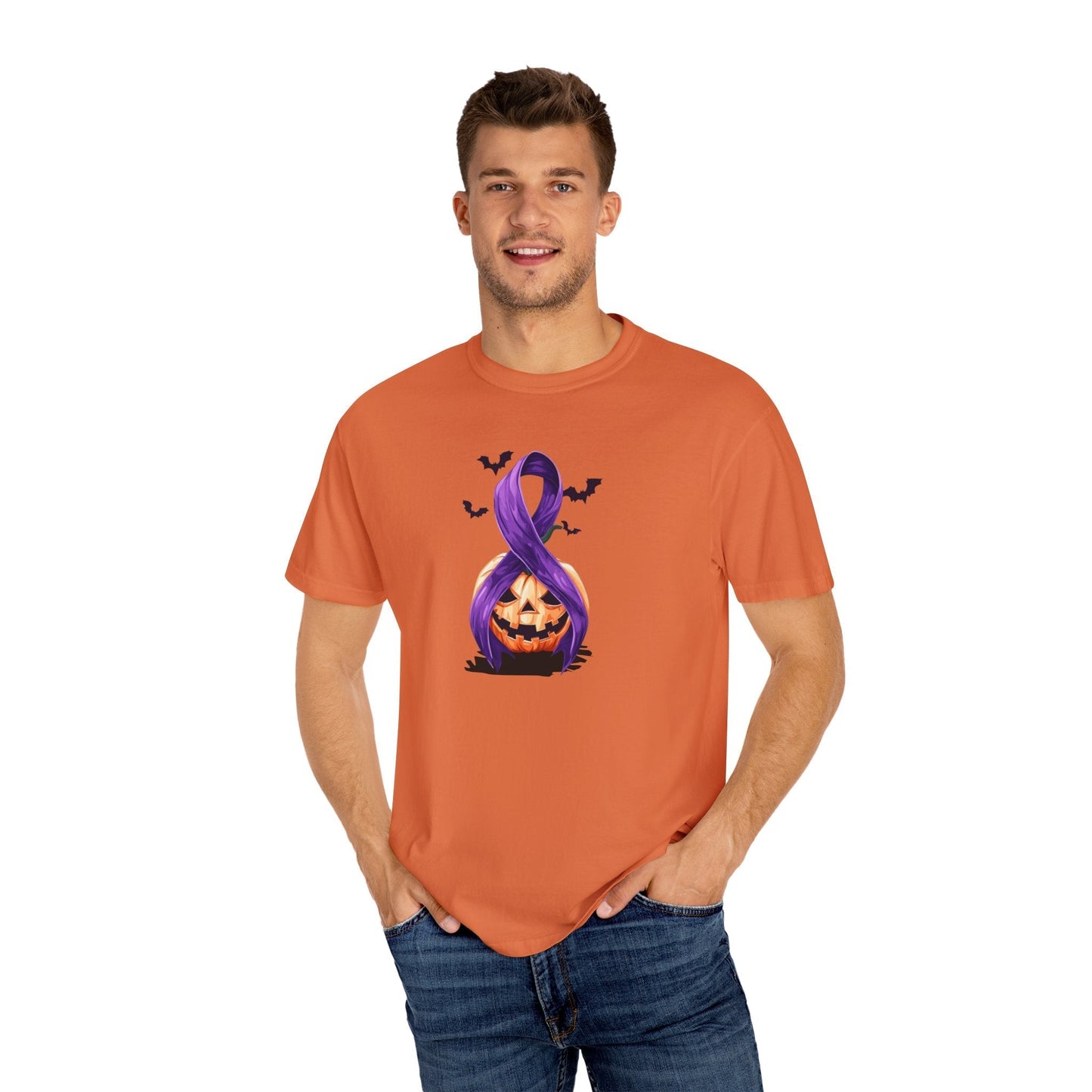Spooky Season, Still Strong — Purple Ribbon Halloween Tee