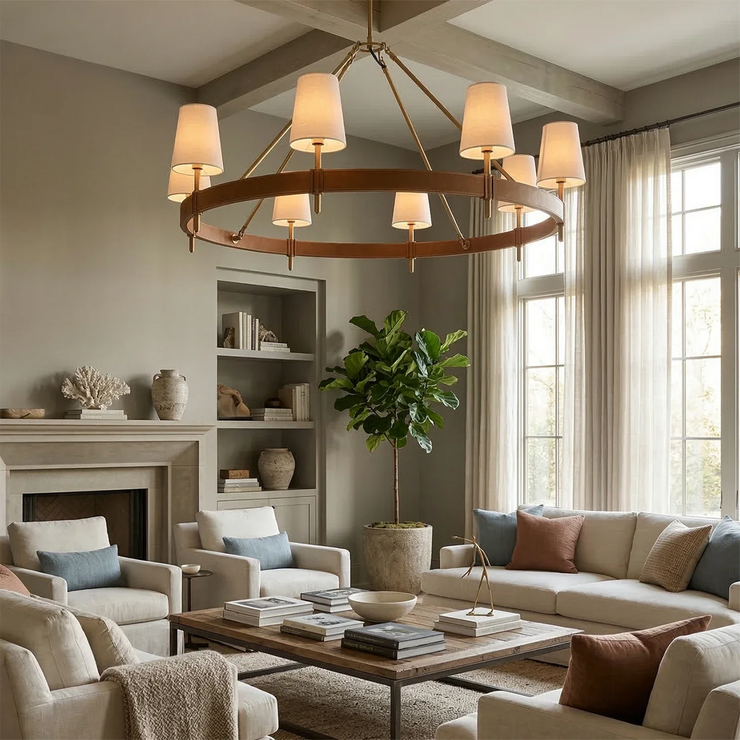 Hastings Leather Chandelier