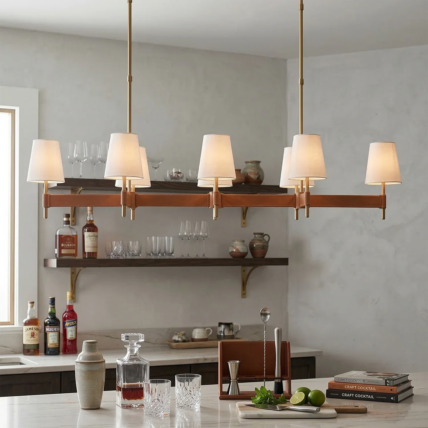 Hastings Leather Chandelier