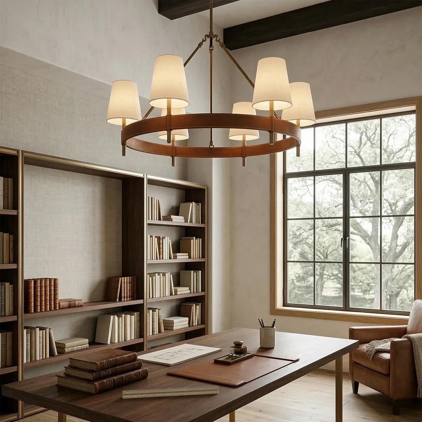 Hastings Leather Chandelier