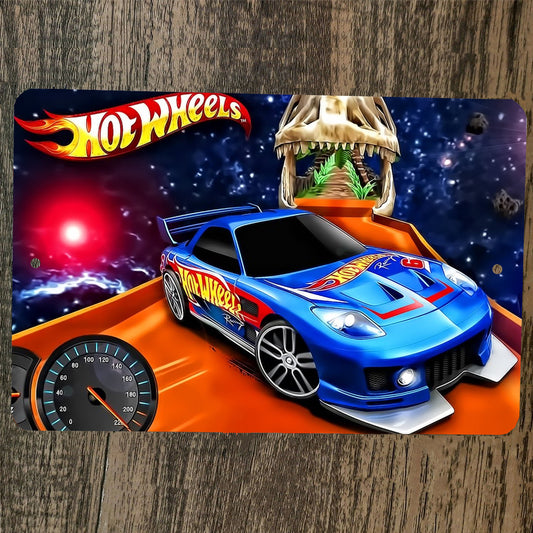 Hot Wheels Car Poster 8x12 Metal Wall Sign #4