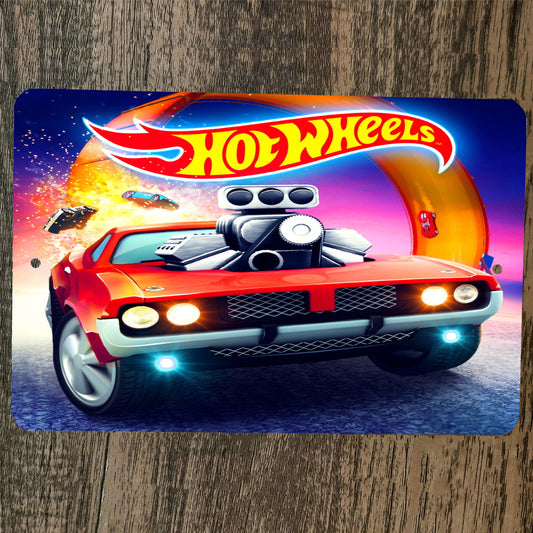 Hot Wheels Car Poster 8x12 Metal Wall Sign #6