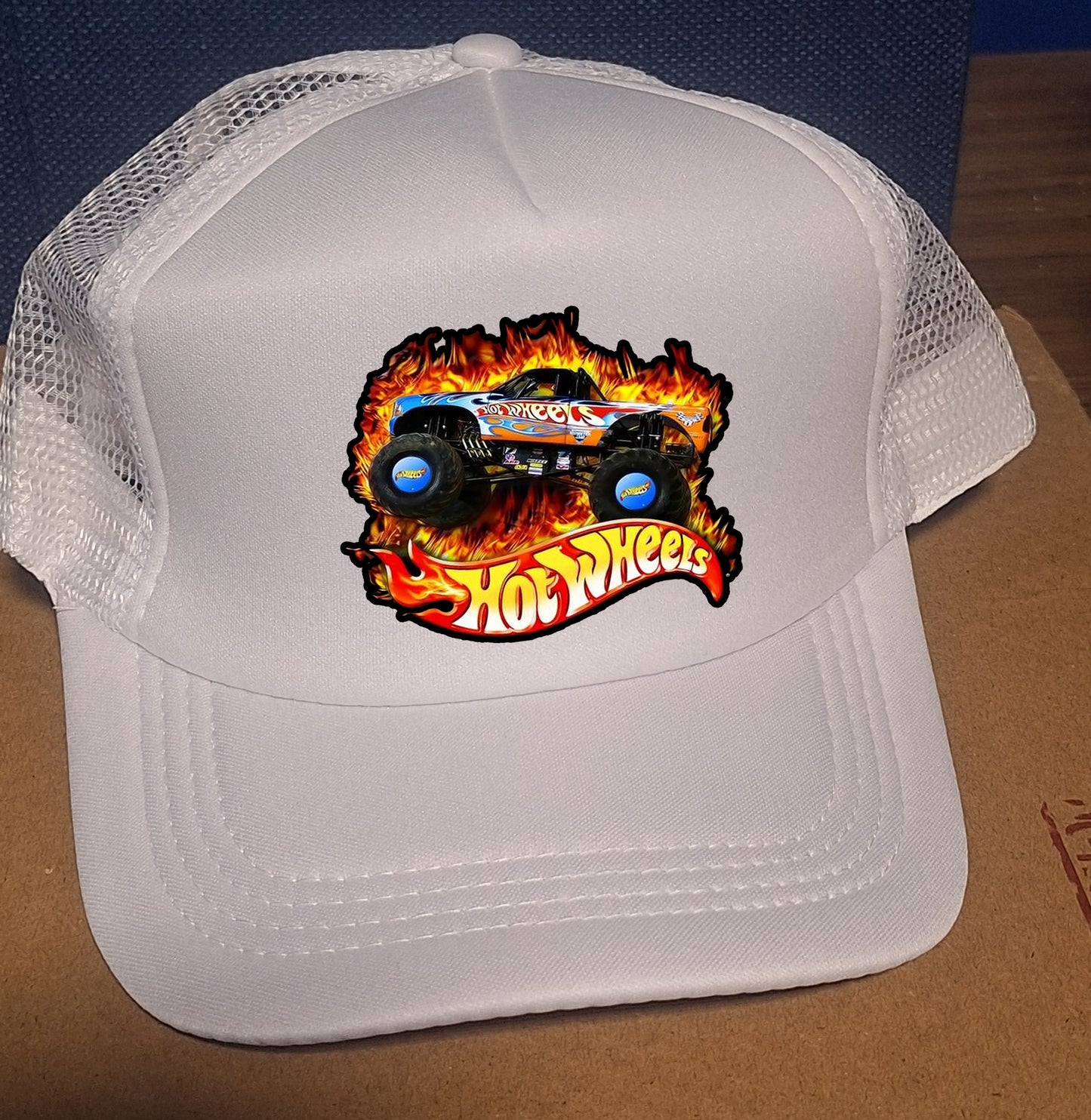 Adjustable Trucker Baseball Hat Hot Wheels Monster Truck