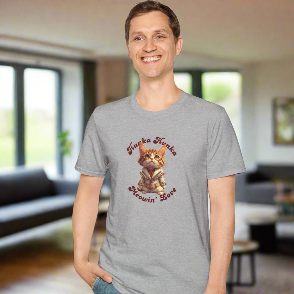 Hunka Hunka Meowin' Love Unisex Tee