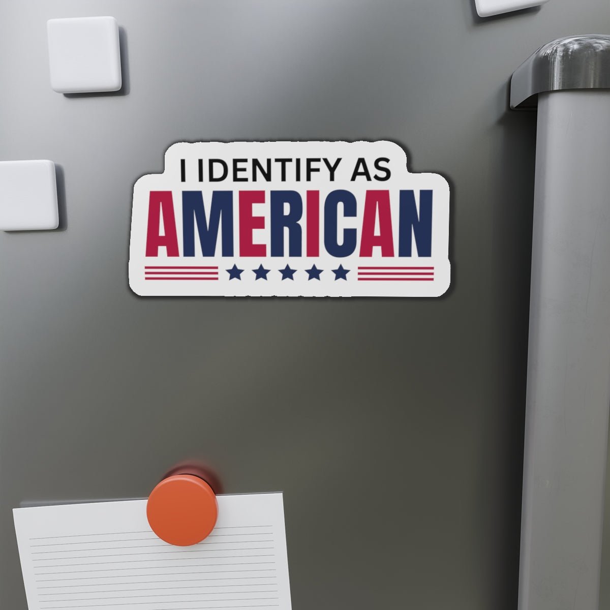 I Identify as American Die-Cut Magnet